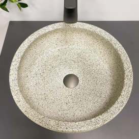 Раковина для ванной VBI CORRIDONIA 41,5x41,5 см керамика бежевый камень матовый VBI-016100