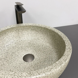Раковина для ванной VBI CORRIDONIA 41,5x41,5 см керамика бежевый камень матовый VBI-016100