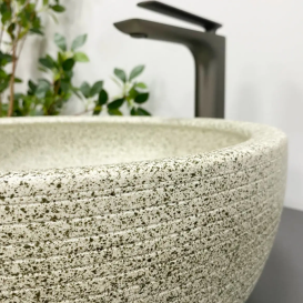 Раковина для ванной VBI CORRIDONIA 41,5x41,5 см керамика бежевый камень матовый VBI-016100