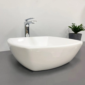 Раковина для ванної кімнати VBI CORTONA 43x43 см кераміка білий VBI-012608