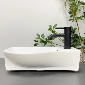 Раковина для ванної кімнати VBI FERMO L 45,5x24 см кераміка білий VBI-015609