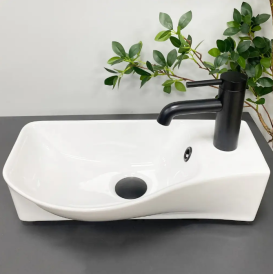 Раковина для ванної кімнати VBI FERMO L 45,5x24 см кераміка білий VBI-015609