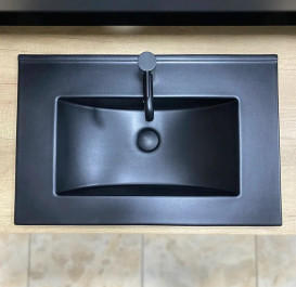 Раковина для ванной VBI Ferrara 71,5х46 см керамика черный матовый VBI-018043