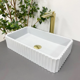 Раковина для ванной VBI FLORENTIA 49x30 см конгломерат серый матовый VBI-015002