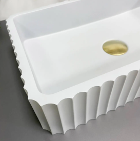 Раковина для ванной VBI FLORENTIA 49x30 см конгломерат серый матовый VBI-015002