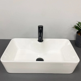 Раковина для ванної кімнати VBI FORLI L 55x30,5 см кераміка білий VBI-011103