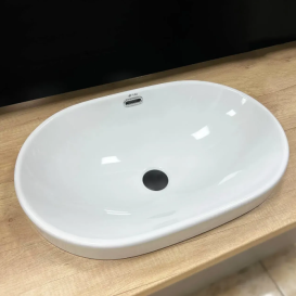 Раковина для ванної кімнати VBI GAETA 61x40 см кераміка білий VBI-018014