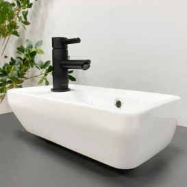 Раковина для ванной VBI JESI R 40,5x22 см керамика белый VBI-015613