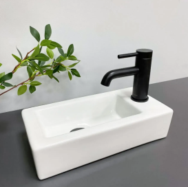 Раковина для ванной VBI KOMO L 37x18,5 см керамика белый VBI-015602