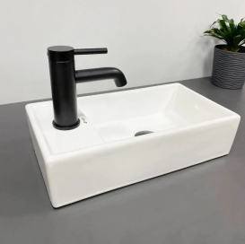 Раковина для ванной VBI LAGO L 42x22,5 см керамика белый VBI-015611