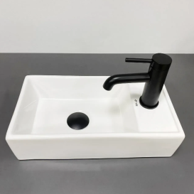 Раковина для ванной VBI LAGO R 42x22,5 см керамика белый VBI-015610