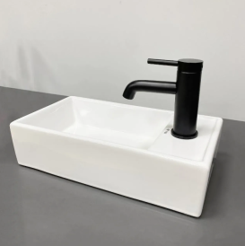 Раковина для ванной VBI LAGO R 42x22,5 см керамика белый VBI-015610