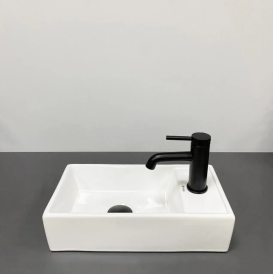 Раковина для ванной VBI LAGO R 42x22,5 см керамика белый VBI-015610