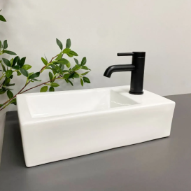 Раковина для ванної кімнати VBI LECCE L 46,5x25 см кераміка білий VBI-015604