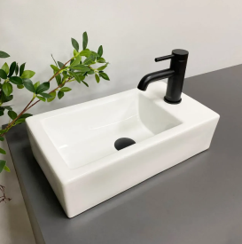 Раковина для ванної кімнати VBI LECCE L 46,5x25 см кераміка білий VBI-015604