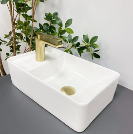Раковина для ванної кімнати VBI LECCO 43x26,5 см кераміка білий VBI-015603