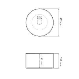 Раковина для ванной VBI LIONI 40,5x40,5 см керамика белый VBI-014600