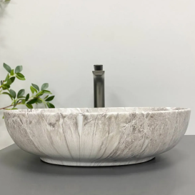 Раковина для ванной VBI LIVORNO 52x40,5 см керамика камень матовый VBI-012611