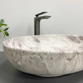 Раковина для ванной VBI LIVORNO 52x40,5 см керамика камень матовый VBI-012611