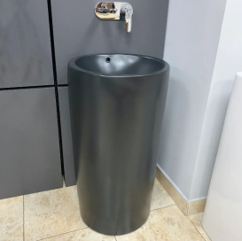 Раковина для ванної кімнати VBI MATERA 45x45 см кераміка чроний матовий VBI-019007