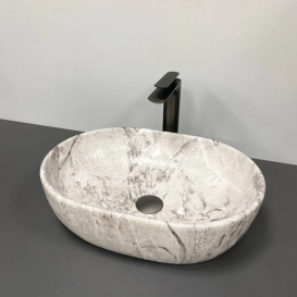Раковина для ванної кімнати VBI MODENA S 48,5x34,5 см кераміка камінь матовий VBI-012002