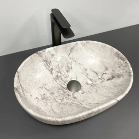 Раковина для ванної кімнати VBI MODENA S 48,5x34,5 см кераміка камінь матовий VBI-012002