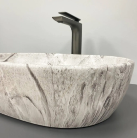 Раковина для ванної кімнати VBI MODENA S 48,5x34,5 см кераміка камінь матовий VBI-012002