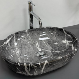 Раковина для ванной VBI Modena S 48х35 см керамика black onyx VBI-012008