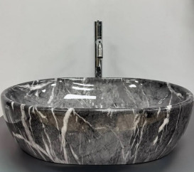 Раковина для ванной VBI Modena S 48х35 см керамика black onyx VBI-012008