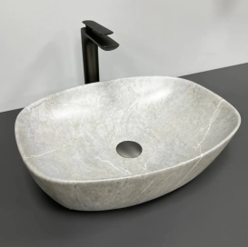 Раковина для ванної кімнати VBI OLBIA 49,5x37,5 см кераміка сірий камінь матовий VBI-014300