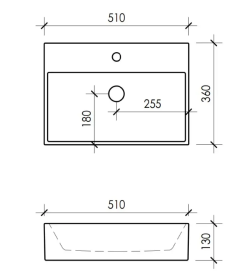 Раковина для ванной VBI PADUA 50 51x36 см керамика белый VBI-012200