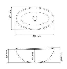 Раковина для ванной VBI Parma 41,5х33,5 см керамика Black marmo glossy VBI-011023