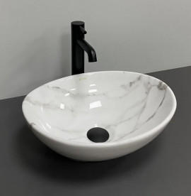 Раковина для ванной VBI Parma 41,5х33,5 см керамика calcatta glossy VBI-011024