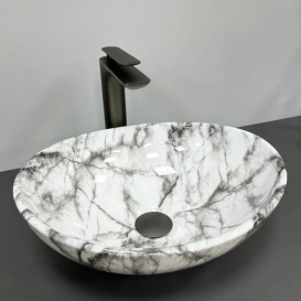 Раковина для ванной VBI PARMA 41,5x33,5 см керамика серый матовый VBI-011010