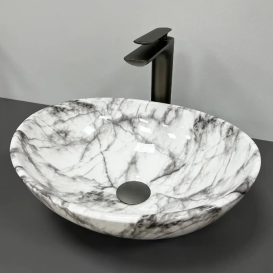 Раковина для ванной VBI PARMA 41,5x33,5 см керамика серый матовый VBI-011010