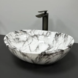 Раковина для ванной VBI PARMA 41,5x33,5 см керамика серый матовый VBI-011010