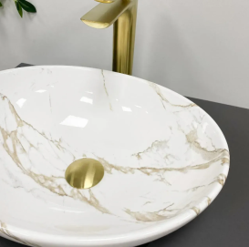 Раковина для ванної кімнати VBI PARMA 41,5x33,5 см кераміка плямистий глянсовий VBI-011015