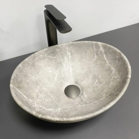Раковина для ванної кімнати VBI PARMA 42x34 см кераміка бежевий камінь матовий VBI-011020