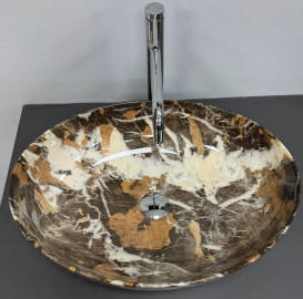 Раковина для ванної VBI Portoro 50×37 см кераміка коричневий VBI-012626