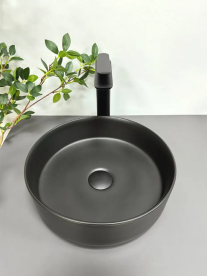 Раковина для ванной VBI PRATO 35,5x35,5 см керамика черный матовый VBI-011401