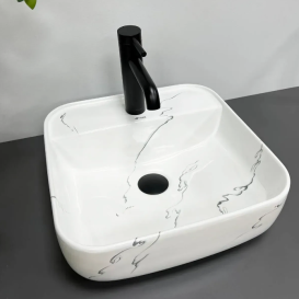 Раковина для ванной VBI RAGUSA S 39x39,5 см керамика мармо глянцевый VBI-014502