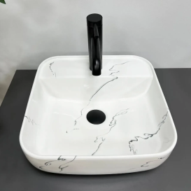 Раковина для ванной VBI RAGUSA S 39x39,5 см керамика мармо глянцевый VBI-014502