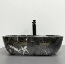 Раковина для ванной VBI Ravenna 46х33,5 см керамика Black opal glossy VBI-011225