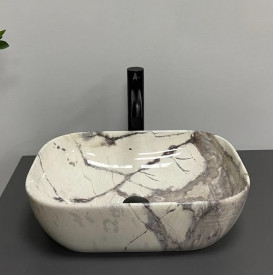 Раковина для ванної VBI Ravenna 46х33 см кераміка sand glossy VBI-011231