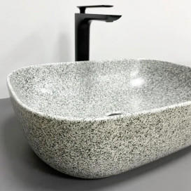 Раковина для ванной VBI Ravenna 46х33 см керамика Space grey matt VBI-011222