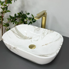 Раковина для ванної кімнати VBI RAVENNA 46x32,5 см кераміка аякс глянсовий VBI-011205