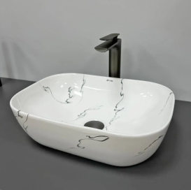 Раковина для ванной VBI RAVENNA S 40x30,5 см керамика мармо глянцевый VBI-012305