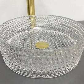 Раковина для ванної VBI Sepino ⌀35 см скло прозорий VBI-016300