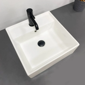 Раковина для ванної кімнати VBI TERAMO S 41x41 см кераміка білий VBI-014700