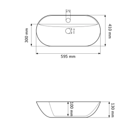 Раковина для ванной VBI TERNI 59,5x41 см керамика белый VBI-011800